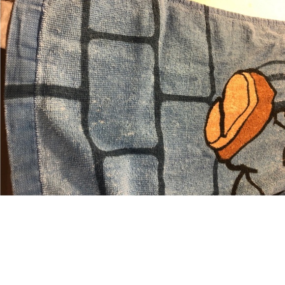 Vintage Nintendo Super Mario Luigi Beach Towel 26x51 Kids Bath Pool Rare - Picture 5 of 12